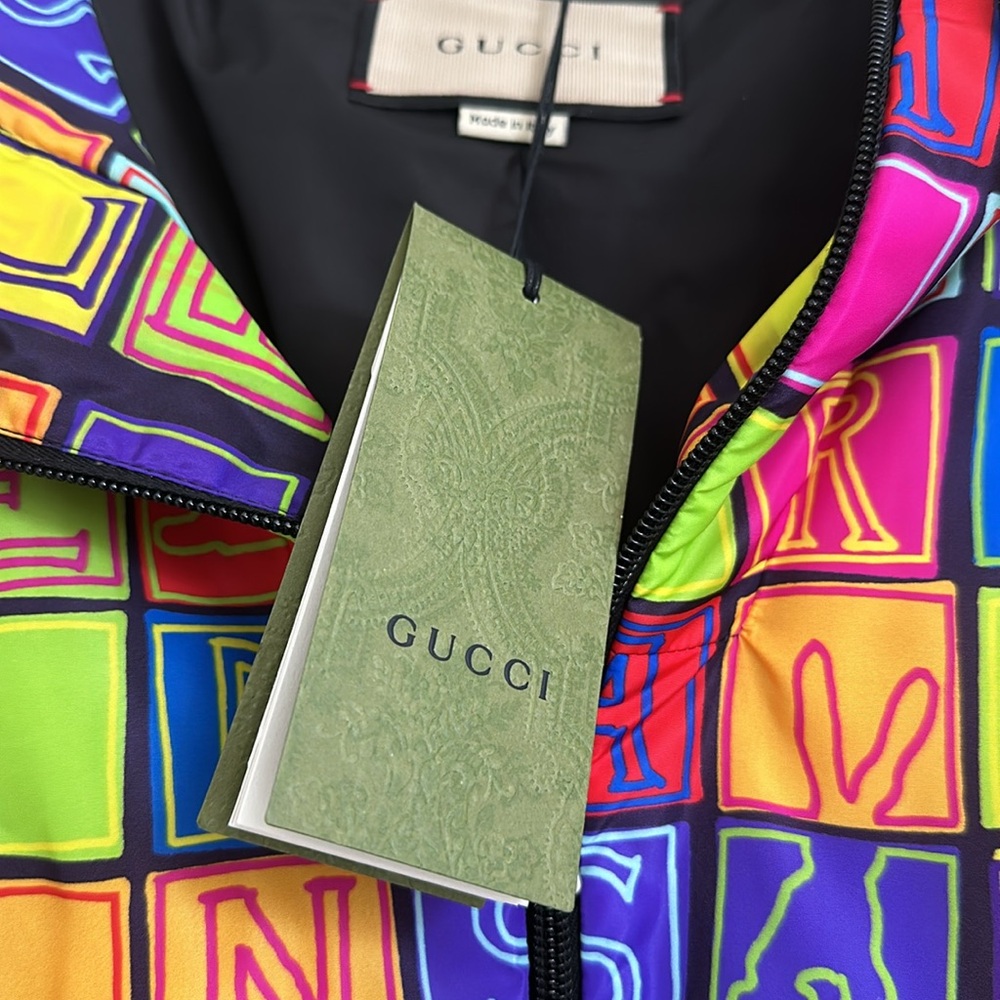 NEW w/Tags - Gucci Bomber Jacket 2023 Year of the Rabbit Collection Size 56 (1X) - Picture 7 of 9